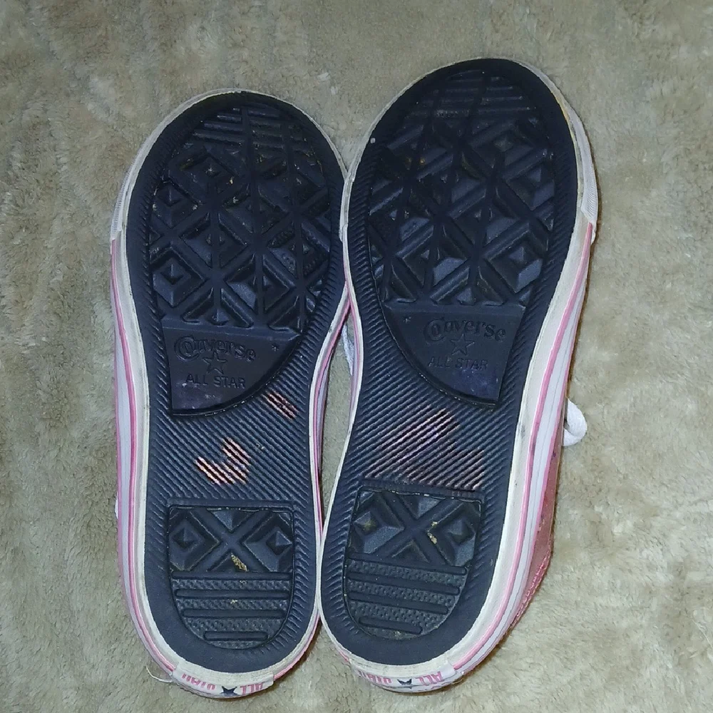 Converse Kids' Pink Glitter Sneakers